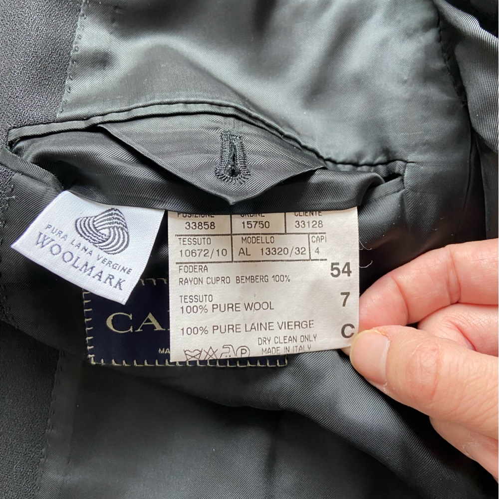 Canali Vintage Classic Black Men's Blazer - Picture 5 of 9